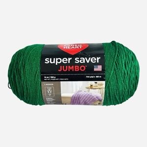 Red Heart Super Saver Jumbo Yarn 744 Yards 14 oz. Paddy Green